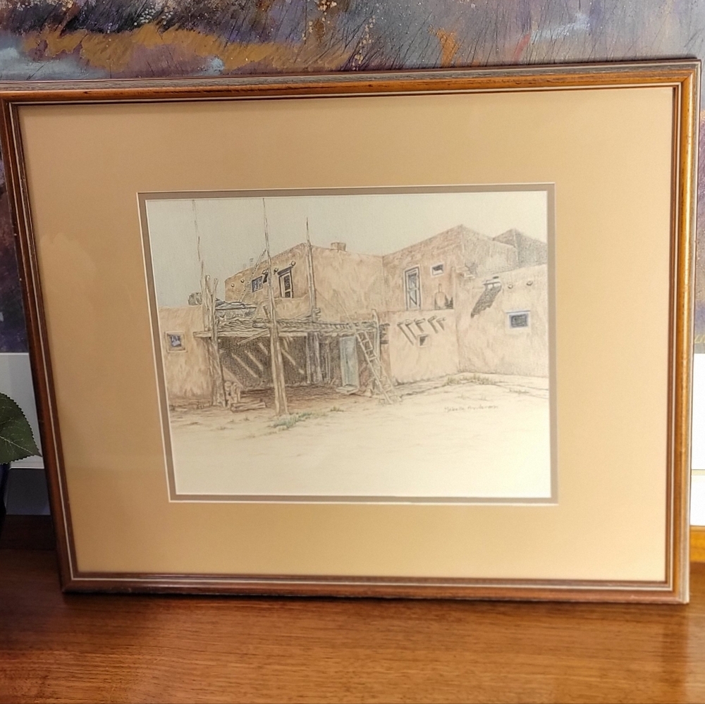 Original Native American Pastel.